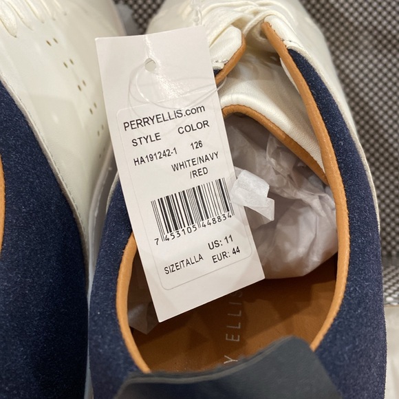 NWT Perry Ellis Mens Red White & Blue shoe size 11 - Picture 5 of 7